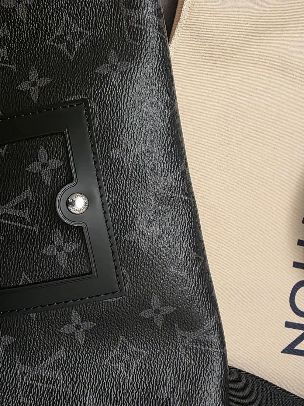 Louis Vuitton Black Monogram Eclipse Canvas Messenger Bag